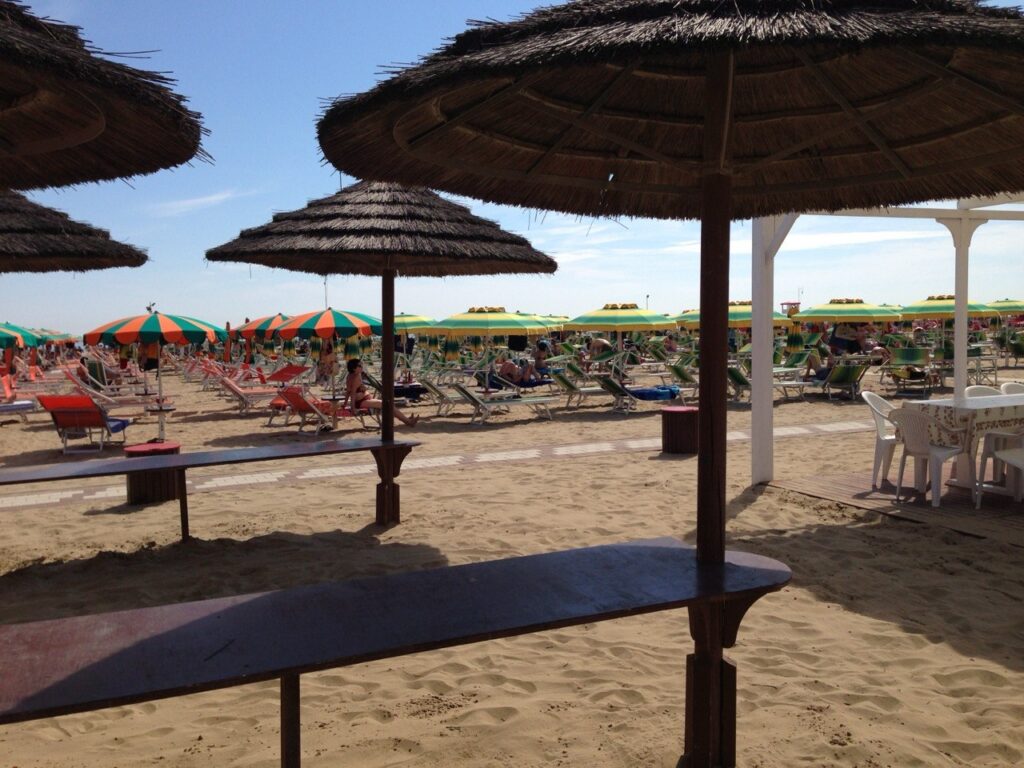 Zona ristoro all'ombra